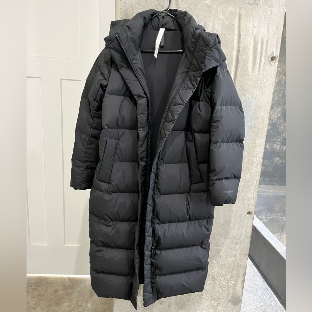Lululemon long puffer coat
